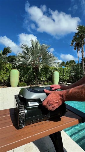 The WYBOT Cordless Robot Pool Vacuum handles the entire job for you with zero setup