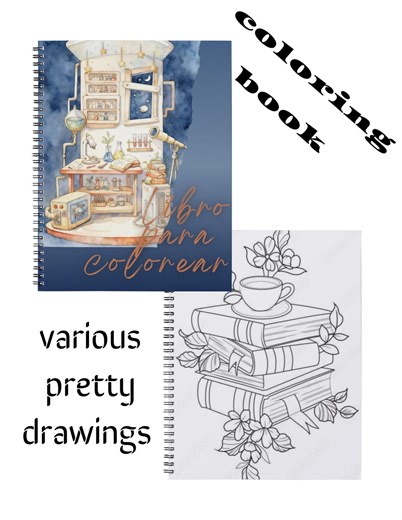 Libro para colorear: tamaño A4 (210 x 297 mm). Este versátil libro para colorear presenta una amplia variedad de diseños adecuados para todas las edades. - Etsy México