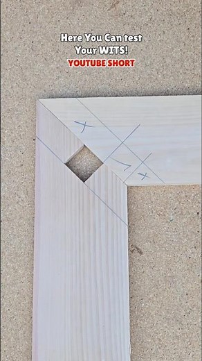 Carpenter’s GENIUS Locked Miter Trick! 😮 | Woodworking ideas #shorts #carpentry #geometry #diy