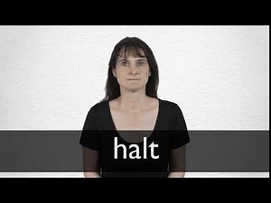 How to pronounce HALT in British English