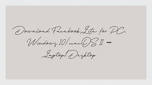 Download Facebook Lite for PC, Windows 10/macOS 11 Laptop/Desktop