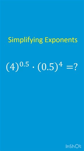 Simplifying exponents. Can you calculate it? #shorts #maths