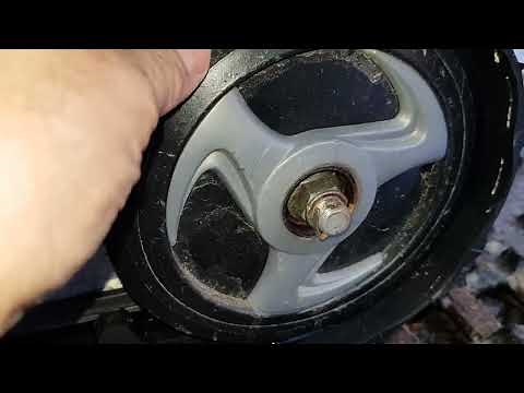 Yamaha Viper snowmobile rear bogie wheels, bearings, track adjustment