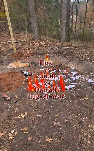 Flex vs cobalt vs Dewalt Tug-of-war #daviddanielnichols #fblifestyle | David Daniel Nichols