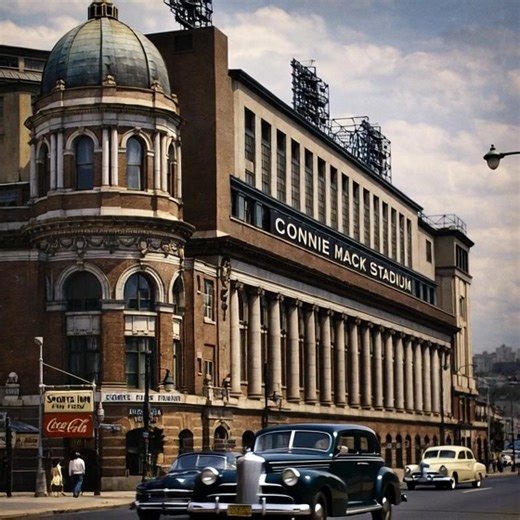 Connie Mack Stadium. A Philadelphia gem, welcomed fans from 1909 to 1970. It was home to the Philadelphia Athletics until 1954 and the Phillies until its closure. | Old-Time Baseball