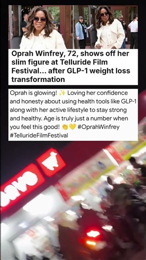 Oprah Winfrey, 72, shows off her slim figure at Telluride Film Festival... after ... #celebrity