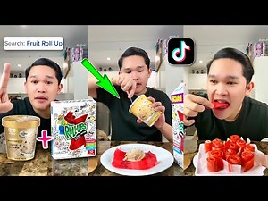 Fruit Roll-ups and Ice Cream TRENDING FOOD ON TIKTOK (ang sarap!)