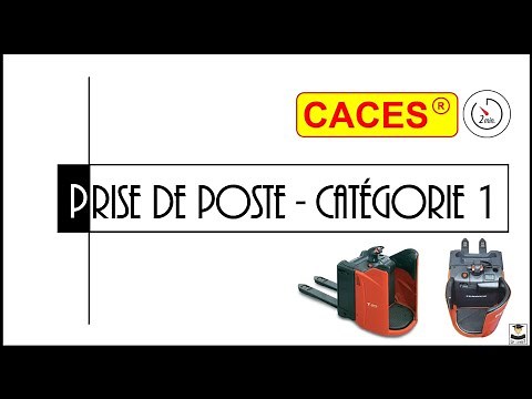 CACES - TAKING UP A JOB - CATEGORY 1