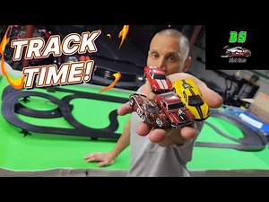 AFX Mega G+ Slot Cars Racing Around My Track THEY ARE FAST!