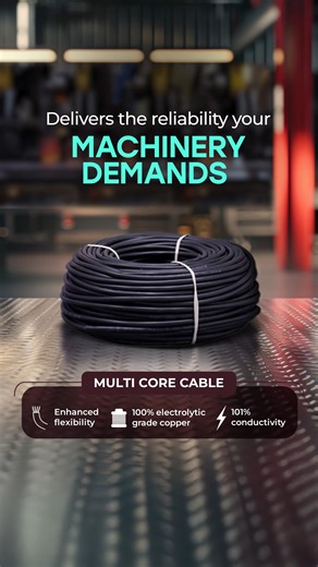 One weak wire can bring machinery to a standstill. The Multicore Cable offers 101% conductivity and flexibility to keep operations running smoothly. #AnchorbyPanasonic #MulticoreCable #AnchorWires | Anchor by Panasonic