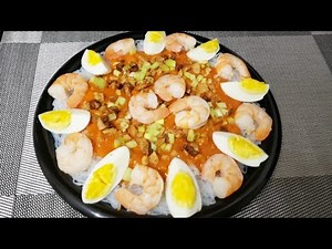 Filipino Rice Noodles Palabok | Bihon Palabok Recipe | How to cook Palabok | Faye O'Dell