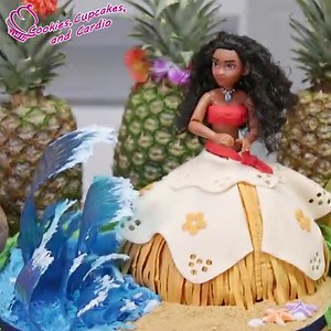 83K views · 1.5K reactions | Moana Doll Cake with Isomalt Sugar Waves Watch the full tutorial here: https://youtu.be/kqhpYHk8J9g | Cookies Cupcakes and Cardio | Facebook