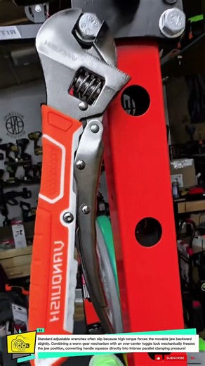 Locking Adjustable Wrench Tool for High Torque Fastener Driving