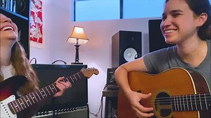 It was early (6 am) when we recorded this -- too early, in fact, for Toni to be able to talk 😆 -- but here's a rehearsal version of Stranded by Van Morrison. | Elle Cordova