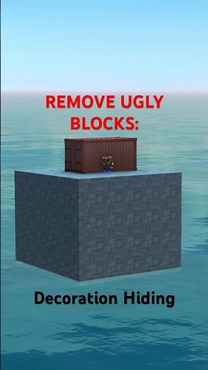 Hiding Unwanted Blocks in From the Depths #tutorial #battleship #fromthedepths