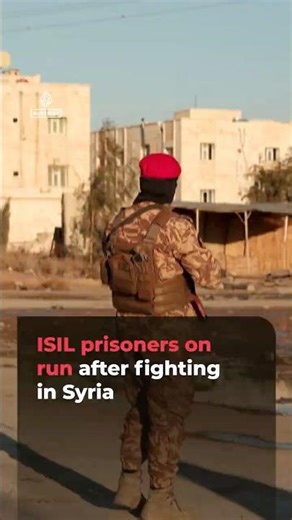 Manhunt for ISIL prisoners in Syria after fighting near jails | AJ #shorts