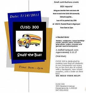 STUFF THE BUS for Homeless Students!