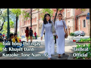 Karaoke Tuổi Hồng Thơ Ngây - Tone Nam | TAS BEAT