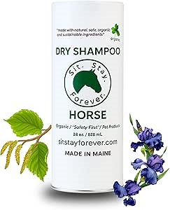 Coat Care Powder for Horses | Made in USA | Equine Skin Conditioner for Sweet Itch, Rain Rot & Skin Issues | Effective Dry Horse Shampoo & Daily Preventative | Pure Herbal & Natural Formula