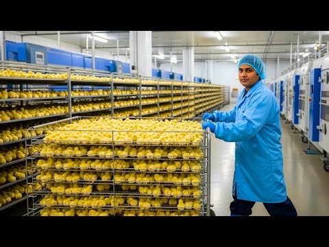 Inside a 1,000,000 Egg Mega Factory: How It’s Made Chicken Egg to Baby Chick-Modern Hatchery Process