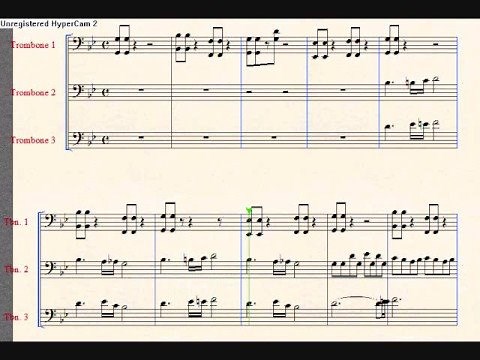 Crazy Train Trombone Trio Sheet Music