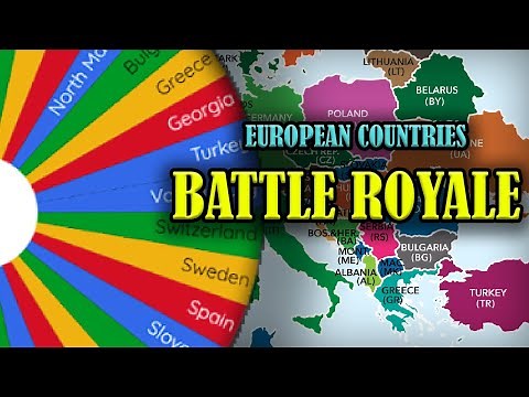 European countries BATTLE ROYALE | Wheel Elimination