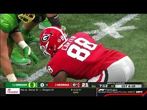 Jalen Carter (Georgia DT) vs Oregon 2022