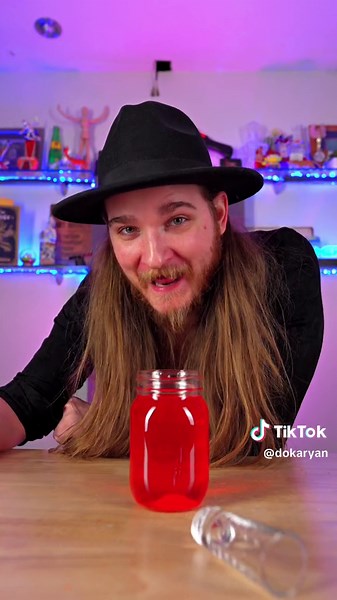 I left Chamoy Cotton Candy in Vodka for a week #dokaryan #chamoy #vodka #fyp