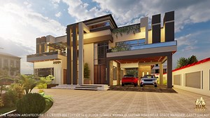 Modern 6-bedroom House Plan With 2 Kitchens: DWG   PDF   3D Rendering (digital Download) - Etsy