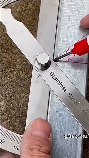 Stainless steel angle ruler operating procedure