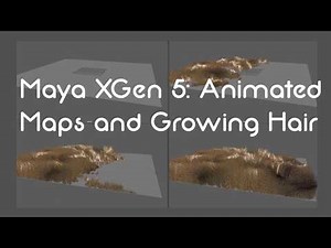 Maya Xgen 5: Animated Maps and Growing Hair