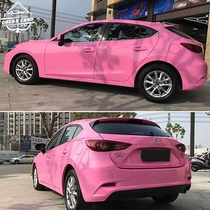 [Hot Item] Auto Body Sticker Car Wrap Removable Glue Pink Color Change Vinyl Wrap