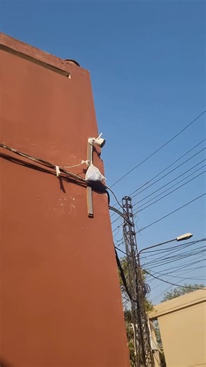 Beautiful work done by a trunk slammer, heavy equipments were used while installing this imou camera, IP70 Rating waterproofing system is installed . Well done 👏 #trunkslammer #handyman #badworker #cheapinstallation