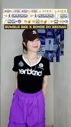 Tutorial "BUMBLE BEE X BONDE DO BRUNAO" NEW Simple Trend Dance Challenge 【SHELLENHANDSTAR】