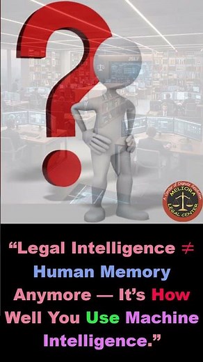Is Legal Intelligence Still Equal to Human Memory?| #aiandlawcourse