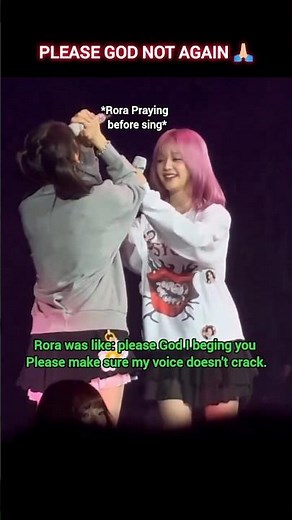 RORA Praying Before the High Note 😭 #베이비몬스터 #babymonster #shorts #kpop #yg