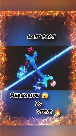 Herobrine 😱 Vs Steve 🔥 epic fight