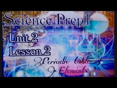 Science Prep1🌸 Unit 1 | Lesson 2 - Periodic Table of elements