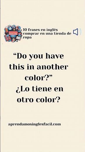 🏪 10 frases en inglés para comprar en una tienda de ropa