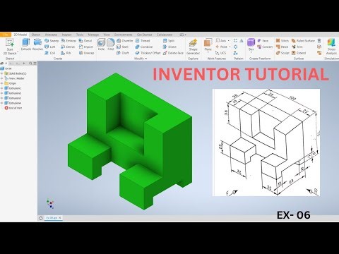Autodesk Inventor 3D Modeling Masterclass: From Basics to Advanced Techniques! Exercise 06