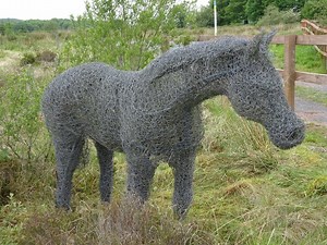 Large Wire Horse Garden Animal Sculpture - Etsy UK