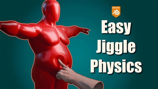 iBlender插件 不使用插件在 Blender 中进行微动物理抖动动作的简单绑定