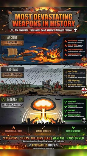 3 Weapons That Killed Thousands and Changed War Forever ⚔️☠️