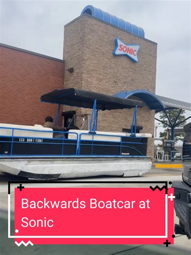 Successful sonic run in the boat #sonicdrivein