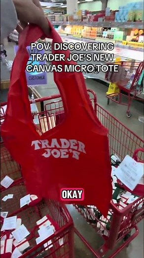 Trader Joe’s NEW Canvas Micro Tote Grocery Bag!