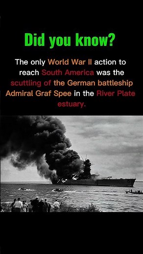 The Only WWII Battle in South America ⚓🇩🇪