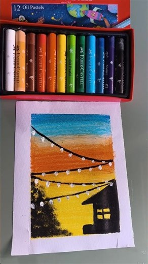oil pastels for beginners #diy #viral #art #craft #shorts #oilpasteldrawing #oilpastel