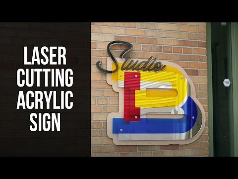AP Lazer Cuts Large Acrylic Signage with SN2816 and SN4836