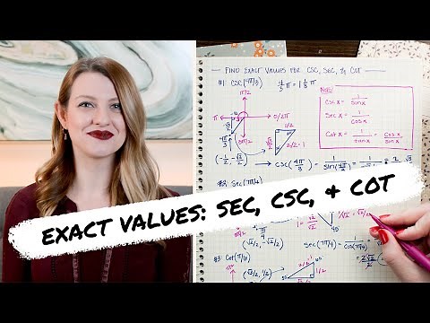 Evaluate secant, cosecant, cotangent (radians) » reciprocal identities | Math Hacks