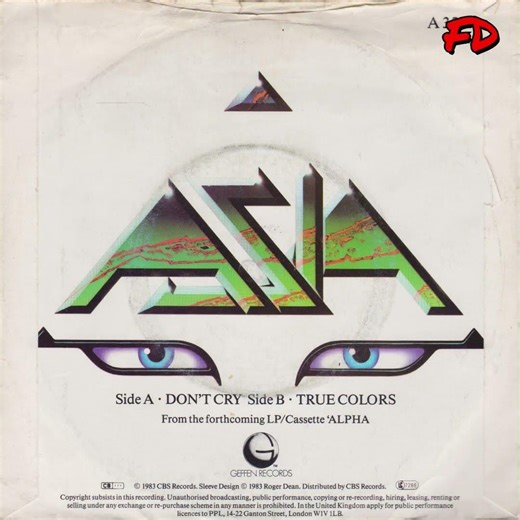 Asia ‎– Don't Cry (Geffen 1983)
